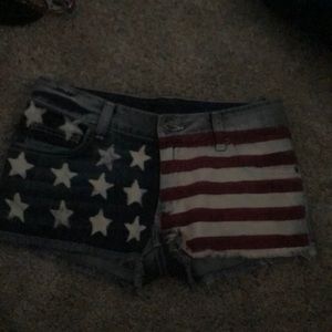 Carmar American Flag Jean shorts
